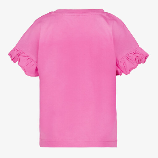 Name It meisjes T-shirt met kat roze