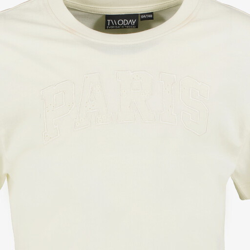 Cropped meisjes top wit