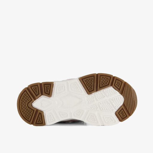 Meisjes dad sneakers wit pastel