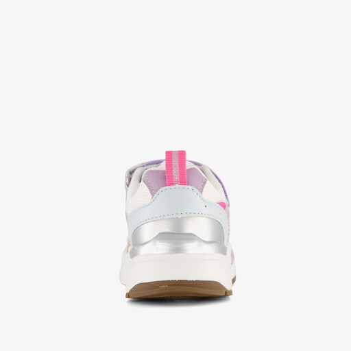 Meisjes dad sneakers wit pastel