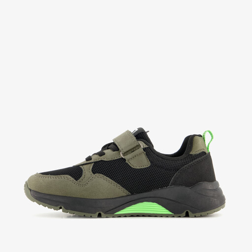 Jongens sneakers groen zwart