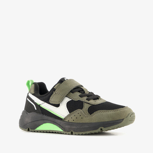 Jongens sneakers groen zwart