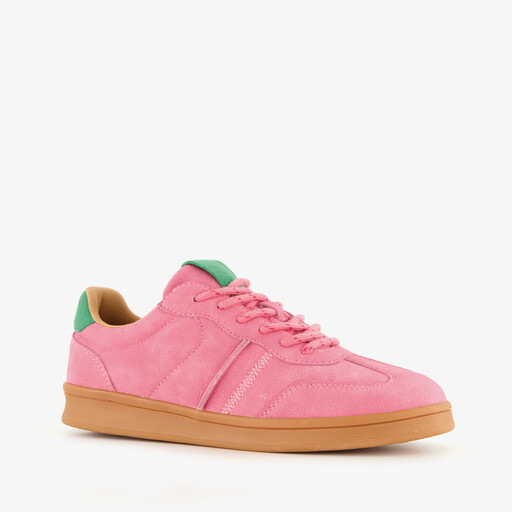 Dames sneakers roze groen