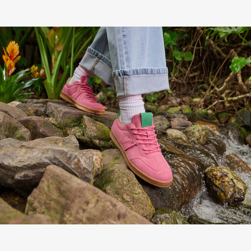 Dames sneakers roze groen