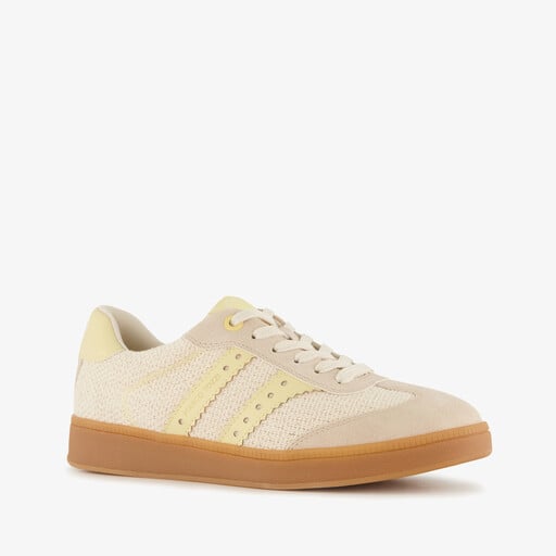 Dames sneakers beige geel