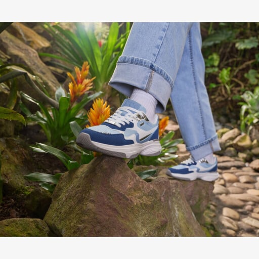 XX by dames sneakers blauw wit