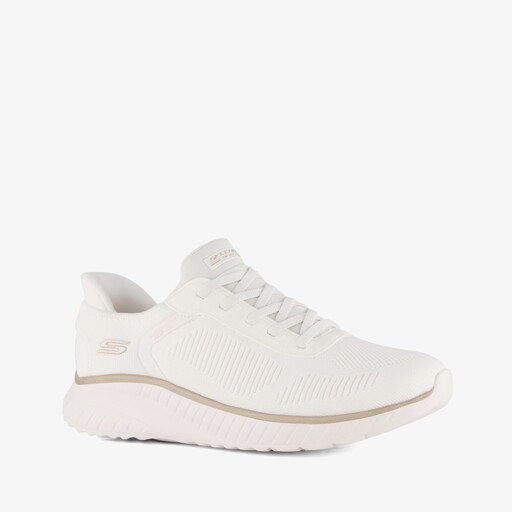 Slip-ins: BOBS Sport Wide Fit dames sneakers wit