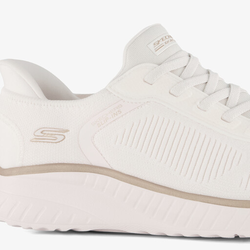 Slip-ins: BOBS Sport Wide Fit dames sneakers wit