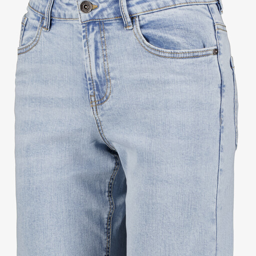 Dames wide leg jeans lichtblauw lengte 33