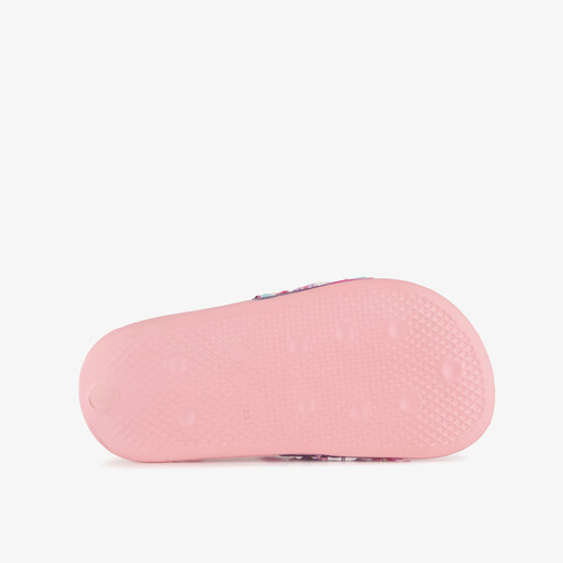 Roze jongens badslippers met print roze