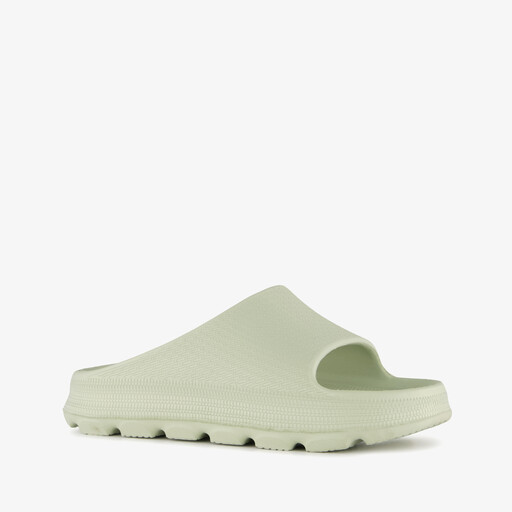 Dames badslippers saliegroen