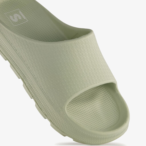 Dames badslippers saliegroen
