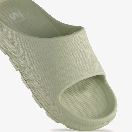 Dames badslippers saliegroen