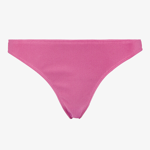 Dames bikinibroekje met structuur roze