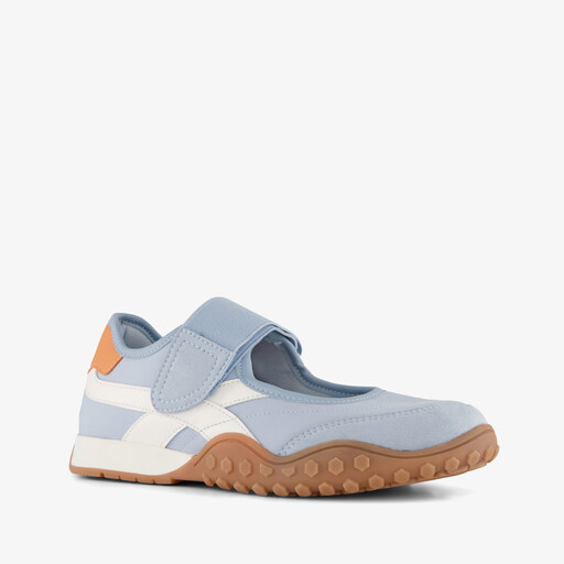 Dames ballerina sneakers lichtblauw
