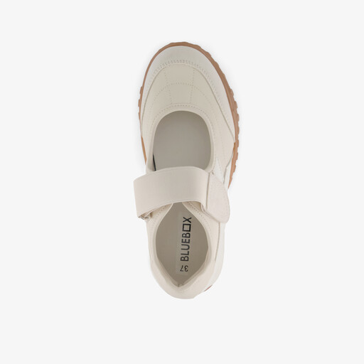 Dames ballerina sneakers beige