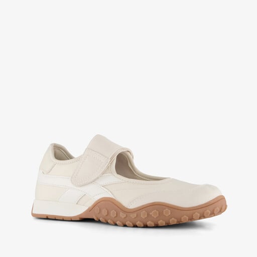 Dames ballerina sneakers beige