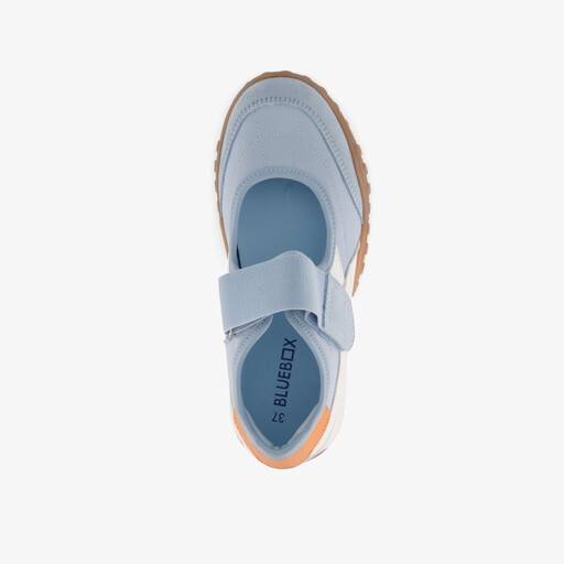 Dames ballerina sneakers lichtblauw