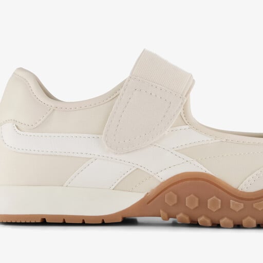 Dames ballerina sneakers beige