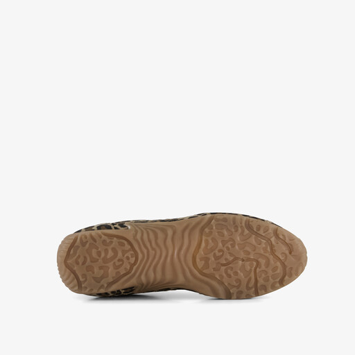 Dames sneakers met panterprint bruin