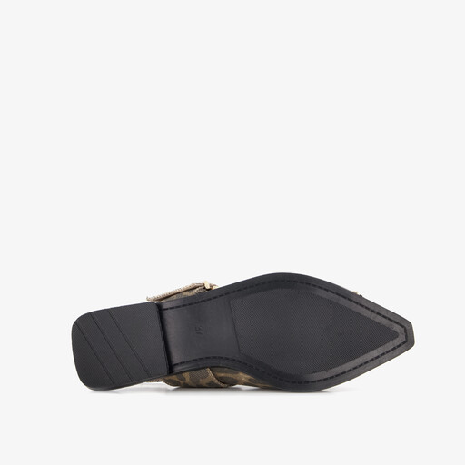 Dames panterprint slingbacks met gespen