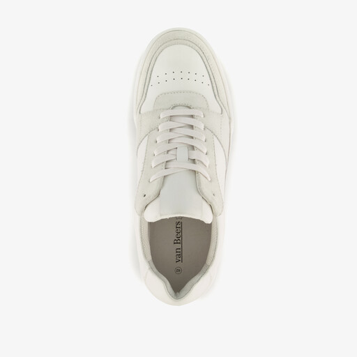 Leren heren sneakers wit