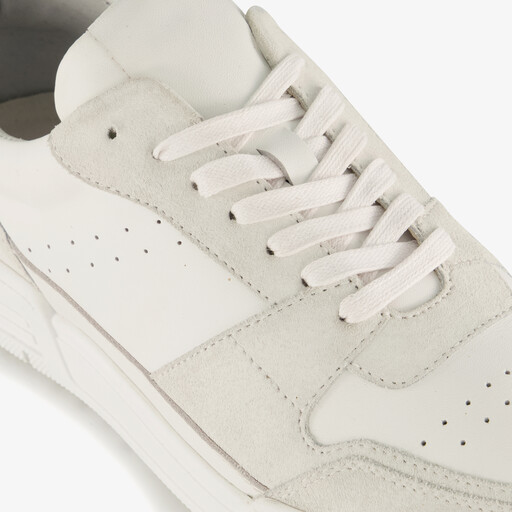 Leren heren sneakers wit