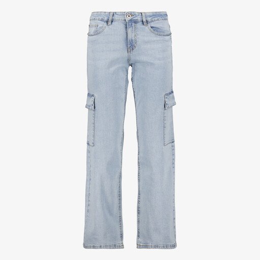 Dames cargo jeans lichtblauw