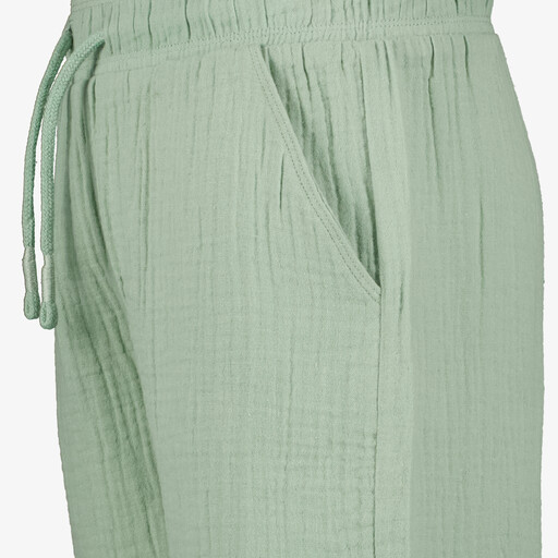 Jongens mousseline short groen