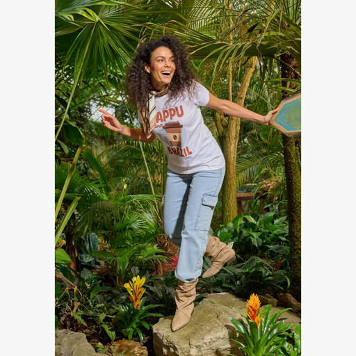 Dames t-shirt met opdruk wit