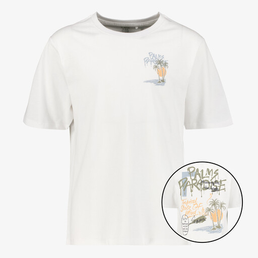 Name It jongens T-shirt met backprint wit