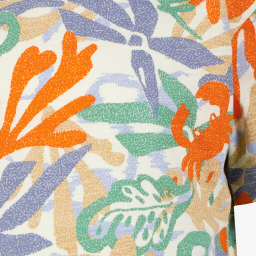 Jongens T-shirt met bladerenprint