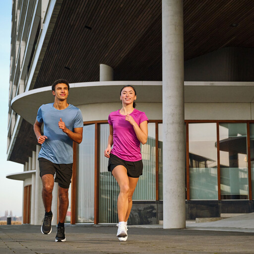 Dry heren hardloop T-shirt lichtblauw