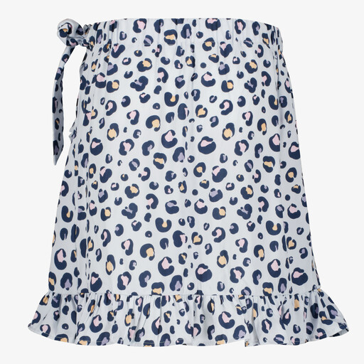 Name It meisjes rok met panterprint grijs blauw