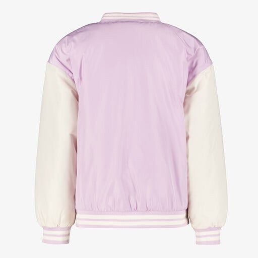 Meisjes baseball zomerjas lila wit