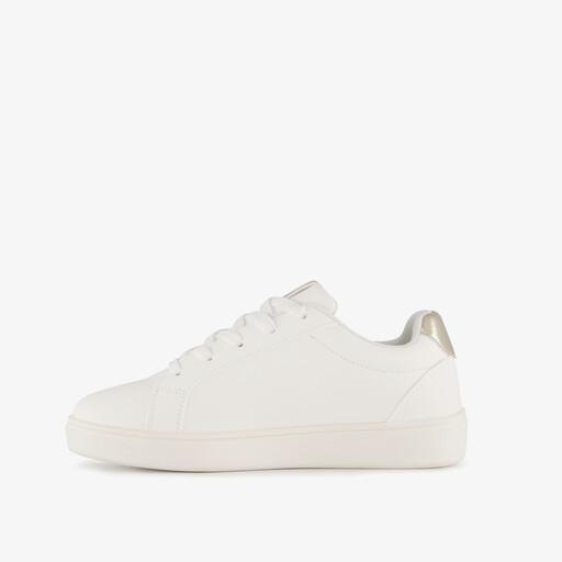 Meisjes sneakers wit goud