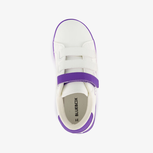Meisjes sneakers met softijs paars wit