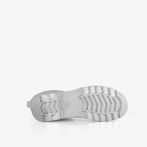 Korte dames regenlaarzen zilver