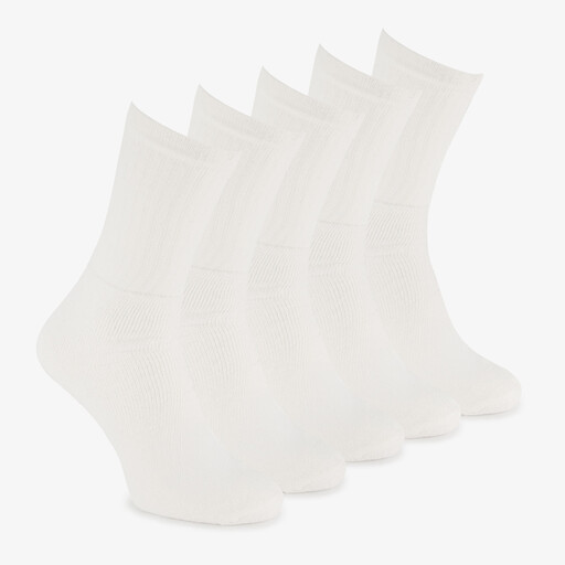 5 paar unisex sportsokken wit