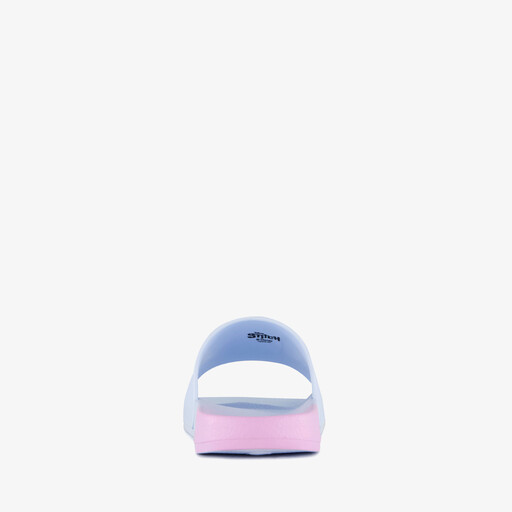 Kinder badslippers blauw roze