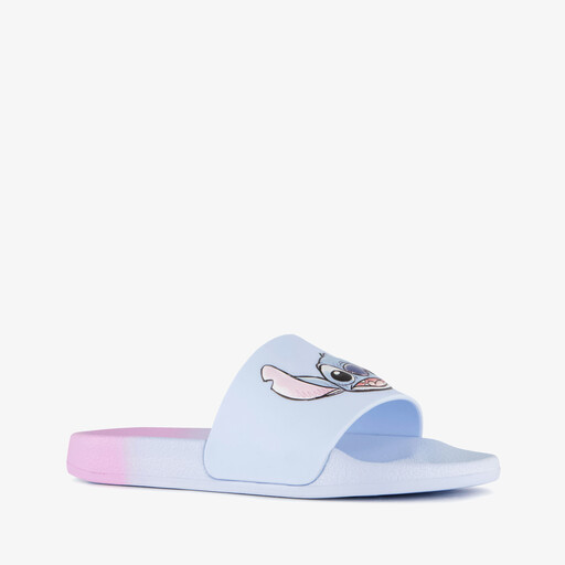 Kinder badslippers blauw roze