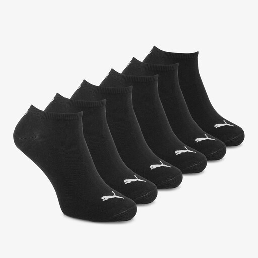 6 paar unisex sneakersokken zwart