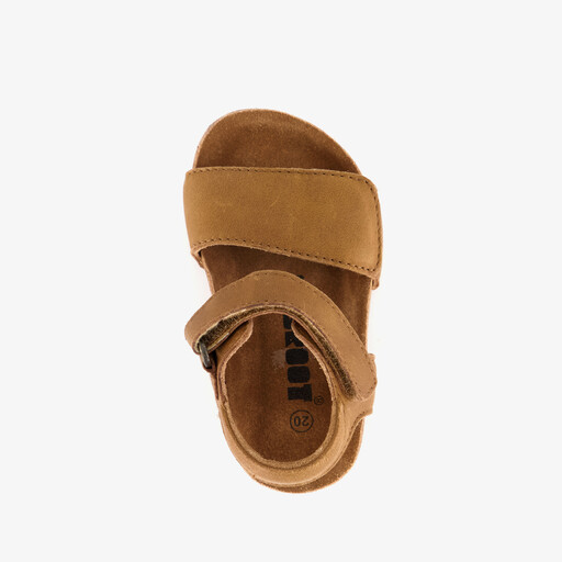 Leren jongens sandalen cognac