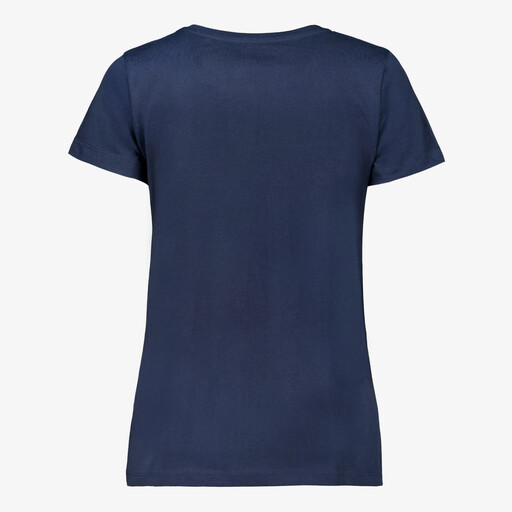 Dames T-shirt met opdruk donkerblauw