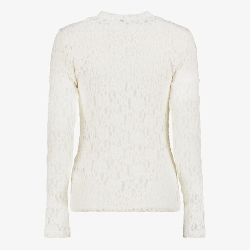 Kanten dames top wit