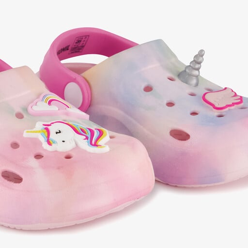 Kinder eenhoorn klompen roze