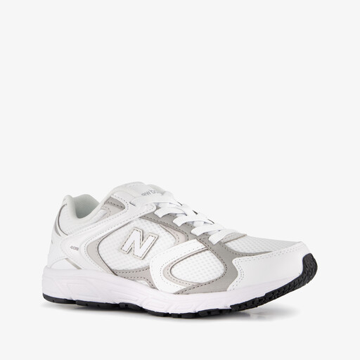 408 meisjes sneakers wit grijs