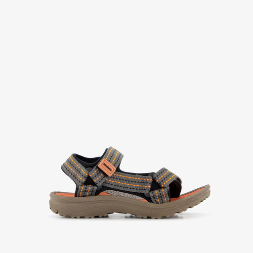 Jongens sandalen zwart oranje