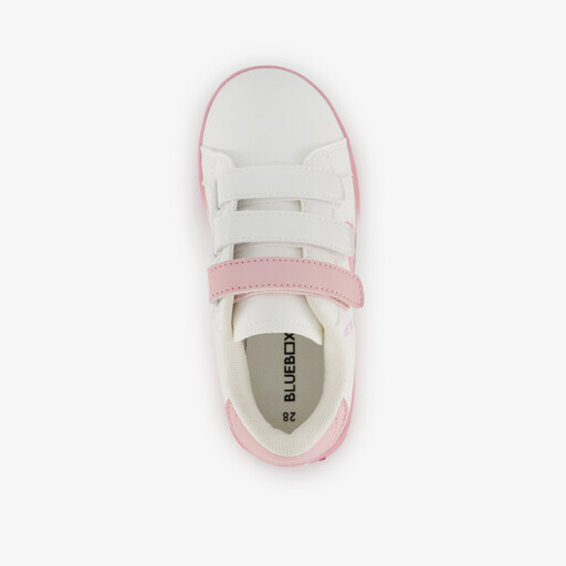 Meisjes sneakers met drinkbekers wit roze