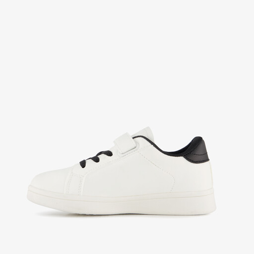 Jongens sneakers met vlam wit